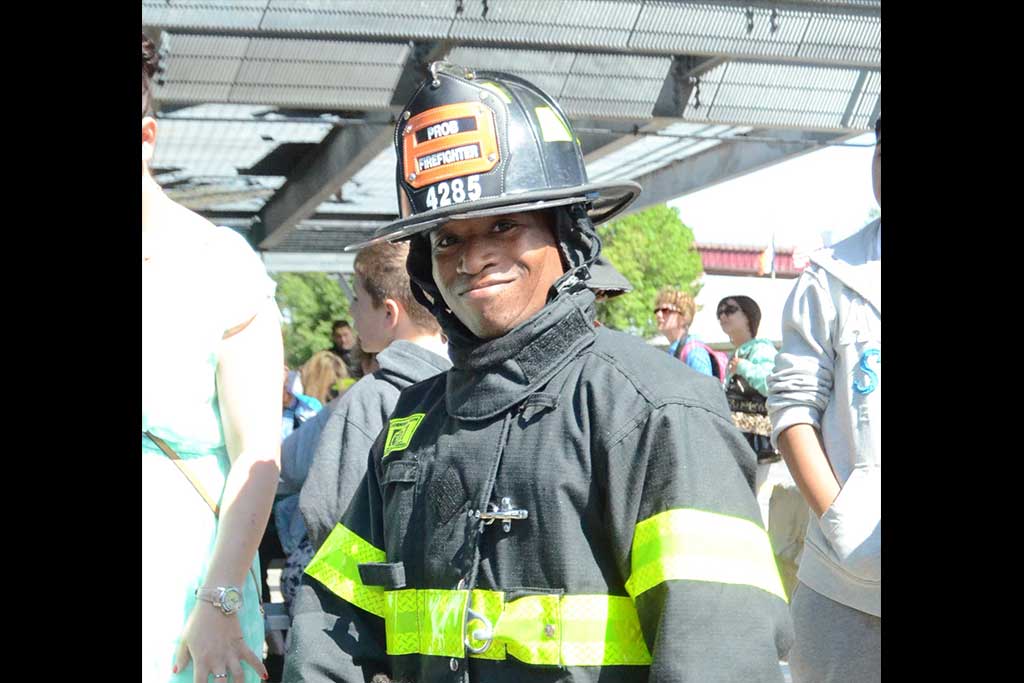 Firefighter Tristen Echols